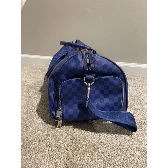 BROKEN ZIPPER Spray ground Sharks in Paris Duffel/Carry on Bag Blue - Picture 6 of 10